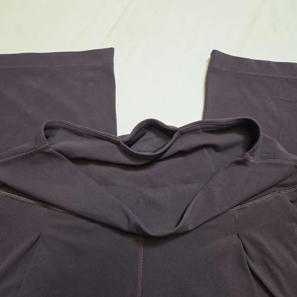 Lululemon Align Palazzo Pants Sequoia Dark Brown Wide Leg Flare Yoga Size 8